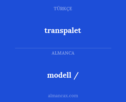 modell / - transpalet