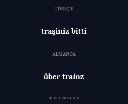 über trainz - traşiniz bitti