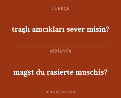 magst du rasierte muschis? - traşlı amcıkları sever misin?
