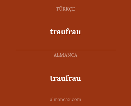traufrau - traufrau