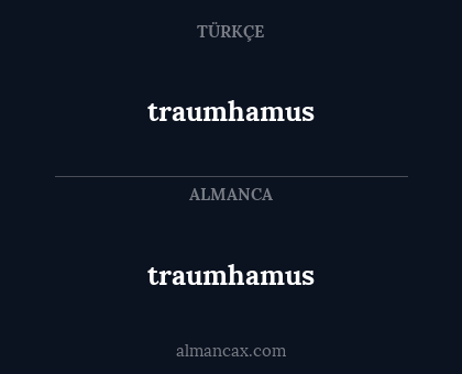 traumhamus - traumhamus