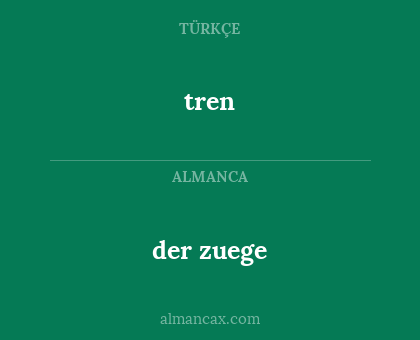 tren - der zuege