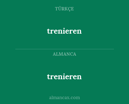 trenieren - trenieren
