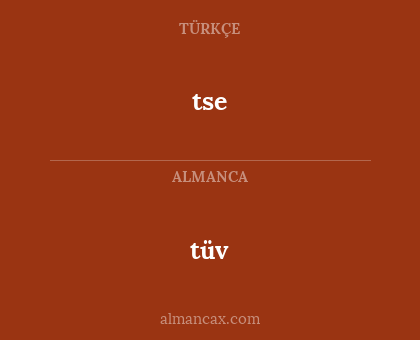 tse - tüv