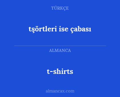 t-shirts - tşörtleri ise çabası