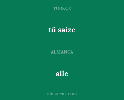 alle - tü saize