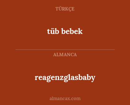 tüb bebek - reagenzglasbaby