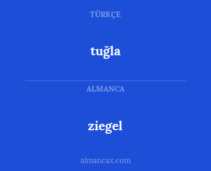 tuğla - ziegel