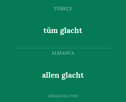 allen glacht - tüm glacht