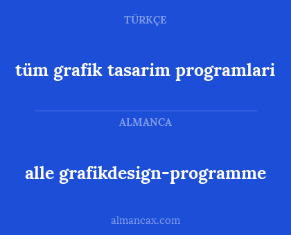 tüm grafik tasarim programlari - alle grafikdesign-programme