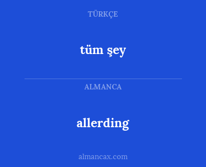 allerding - tüm şey