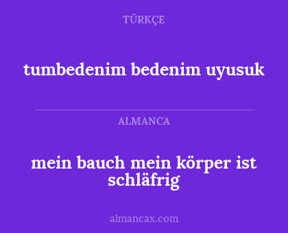 mein bauch mein körper ist schläfrig - tumbedenim bedenim uyusuk
