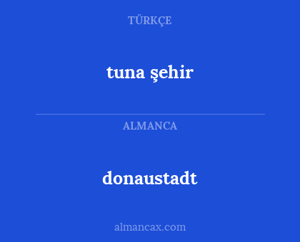 donaustadt - tuna şehir