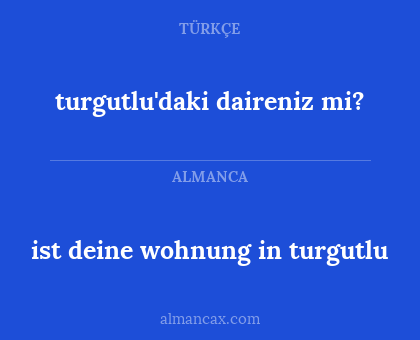 ist deine wohnung in turgutlu - turgutlu'daki daireniz mi?