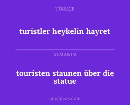touristen staunen über die statue - turistler heykelin hayret