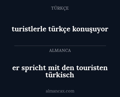 er spricht mit den touristen türkisch - turistlerle türkçe konuşuyor
