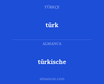 türk - türkische