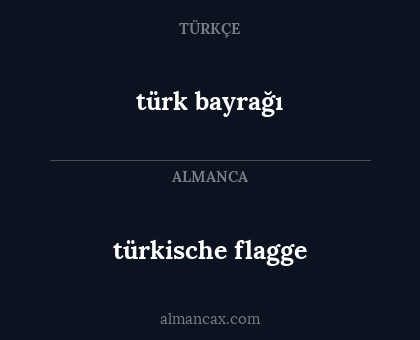 türk bayrağı - türkische flagge