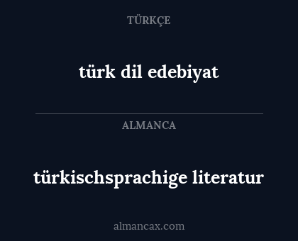 türk dil edebiyat - türkischsprachige literatur