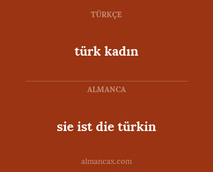 türk kadın - sie ist die türkin
