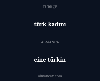 eine türkin - türk kadını