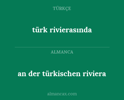 an der türkischen riviera - türk rivierasında
