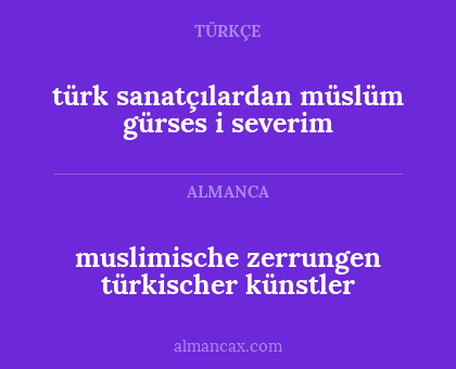 muslimische zerrungen türkischer künstler - türk sanatçılardan müslüm gürses i severim
