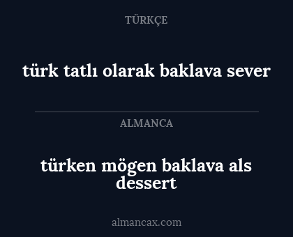 türk tatlı olarak baklava sever - türken mögen baklava als dessert