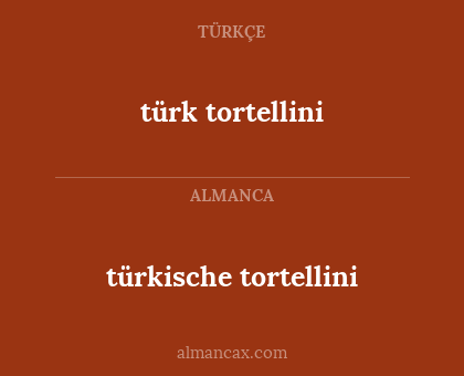 türk tortellini - türkische tortellini