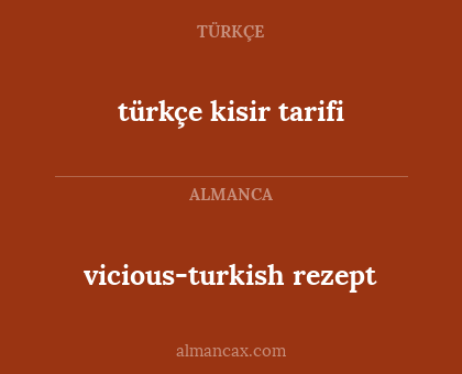 türkçe kisir tarifi - vicious-turkish rezept