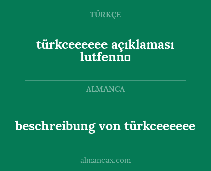 beschreibung von türkceeeeee - türkceeeeee açıklaması lutfenn﻿