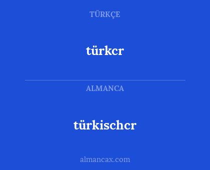 türkcr - türkischcr