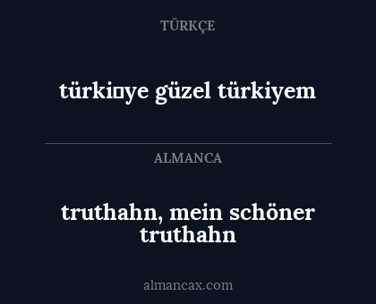 truthahn, mein schöner truthahn - türki̇ye
güzel türkiyem