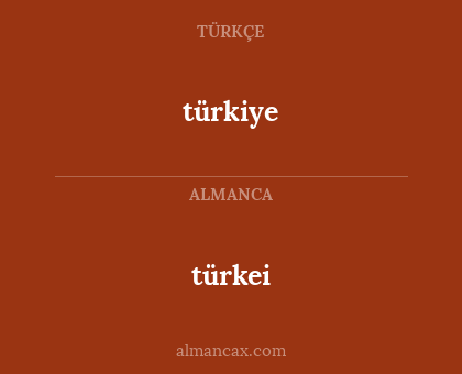 türkei - türkiye