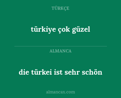türkiye çok güzel - die türkei ist sehr schön