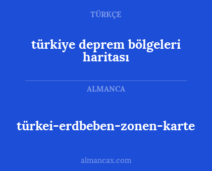 türkei-erdbeben-zonen-karte - türkiye deprem bölgeleri haritası