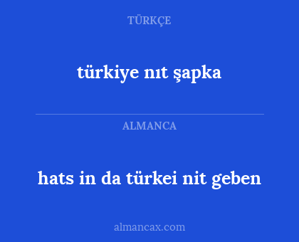 türkiye nıt şapka - hats in da türkei nit geben