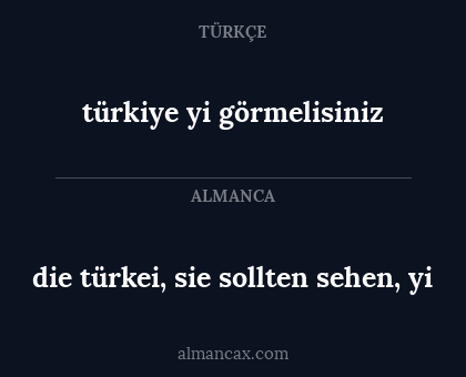 die türkei, sie sollten sehen, yi - türkiye yi görmelisiniz
