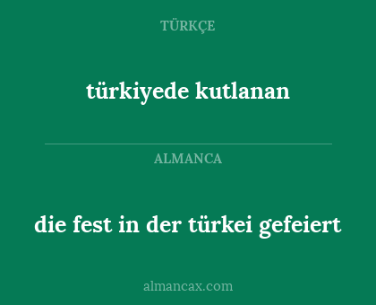 türkiyede kutlanan - die fest in der türkei gefeiert
