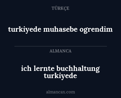 ich lernte buchhaltung turkiyede - turkiyede muhasebe ogrendim