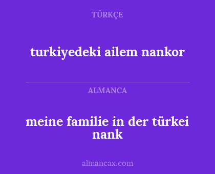 turkiyedeki ailem nankor - meine familie in der türkei nank