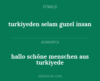 hallo schöne menschen aus turkiyede - turkiyeden selam guzel insan