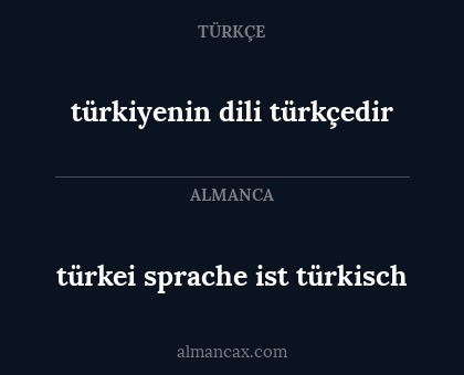 türkiyenin dili türkçedir - türkei sprache ist türkisch