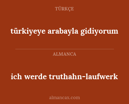 ich werde truthahn-laufwerk - türkiyeye arabayla gidiyorum