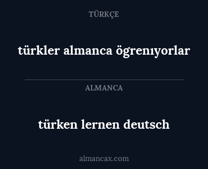 türken lernen deutsch - türkler almanca ögrenıyorlar