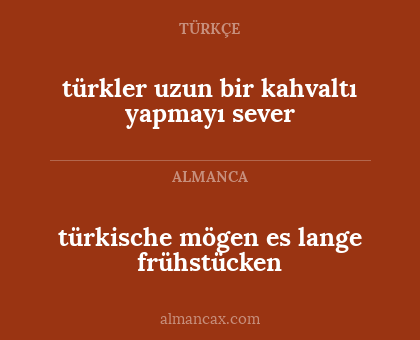 türkische mögen es lange frühstücken - türkler uzun bir kahvaltı yapmayı sever
