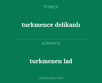 turkmenen lad - turkmence delikanlı