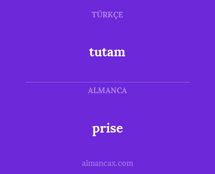 tutam - prise