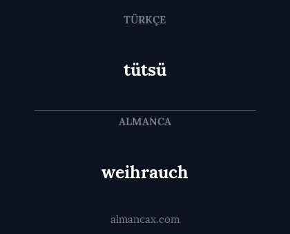 tütsü - weihrauch