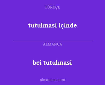 bei tutulmasi - tutulmasi içinde